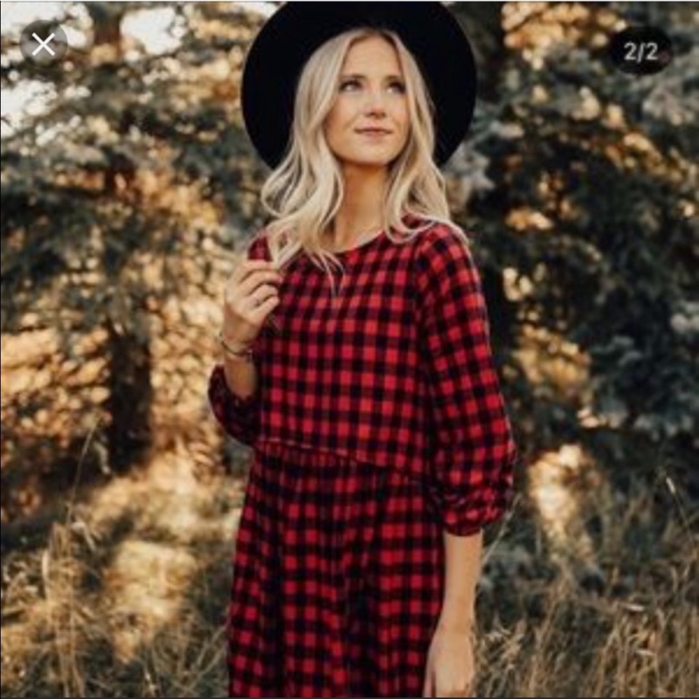 Roolee Buffalo Check Tunic